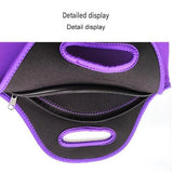 Black Reusable Neoprene Insulated Lunch Bag – Waterproof Thermal Tote for Work, School & Picnics (30x17x30cm)