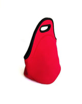 Red Reusable Neoprene Insulated Lunch Bag – Waterproof Thermal Tote for Work, School & Picnics (30x17x30cm)