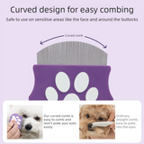 2 Pcs Light Green Gentle Pet Face & Flea Comb – Mini Grooming Tool for Cats & Dogs with Rounded Teeth