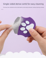 2 Pcs Dark Green Gentle Pet Face & Flea Comb – Mini Grooming Tool for Cats & Dogs with Rounded Teeth