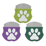 2 Pcs Dark Green Gentle Pet Face & Flea Comb – Mini Grooming Tool for Cats & Dogs with Rounded Teeth - Rear View