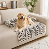 Black Plush Pet Bed Mat - 60 x 80 cm Polyester Fibre - Thickened Soft Cushion, Scratch Resistant Surface, Non Slip Base for Cats and Dogs