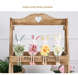 Green Easter Bunny Flower Hanging Decoration for Home, Garden or Party Scene