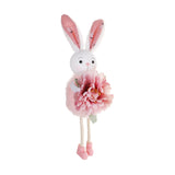 Pink Easter Bunny Flower Hanging Decoration for Home, Garden or Party Scene