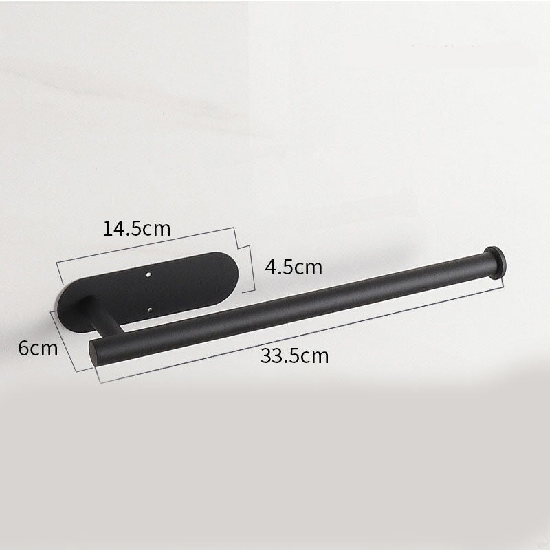 Stainless Steel Kitchen Paper Holder Set of 3 with Adhesive Mounting – Under Cabinet Tissue Roll Rack for Paper Towels, Toilet Paper or Plastic Wrap