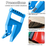Blue Mat Lifter Handle Set of 2 – Lightweight Plastic Tool for Easy, Hands-Free Moving of Rugs, Mats, and Carpets - Top-Down View