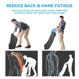 Blue Mat Lifter Handle Set of 2 – Lightweight Plastic Tool for Easy, Hands-Free Moving of Rugs, Mats, and Carpets - 45-Degree Angle