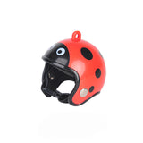 Red Pet Chicken Helmet Set of 3 – Protective Headgear for Chicks, Hens, and Birds
