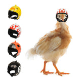 Yellow Pet Chicken Helmet Set of 3 – Protective Headgear for Chicks, Hens, and Birds - Side View
