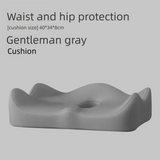 Grey Ergonomic Memory Foam Seat Cushion – Coccyx Relief for Office, Car and Long Sitting