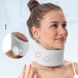 Black Neck Support Brace for Posture Correction – Cervical Collar with Cooling Fabric and Adjustable Fit for Office, Driving and Daily Use - Side View