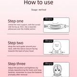 Grey Hollow Neck Support Brace – Ergonomic Cervical Collar with Breathable Design for Posture Correction and Daily Use