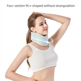 Removable Neck Support Brace – Lightweight Cervical Collar with Breathable Design for Posture Correction and Daily Use(Size:L) - Top-Down View