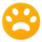 Circular orange 10-Pack Reusable Silicone Cat Paw Lint Remover for Clothes and Laundry, Double-Sided Sticky Cleaner for Pet Hair and Dust – Ideal for Home Use