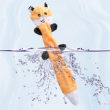 2-Pack Yellow raccoon Identical Plush Pet Toys with Squeaker – Durable Fur-Textured Chew Toys for Dogs, Ideal for Teething, Play & Stress Relief