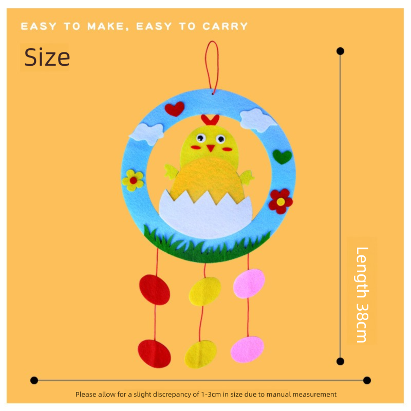 Rabbit 3-Piece Easter Kids Craft Decoration Set – DIY Hanging Ornaments for Preschool Activities and Holiday Fun