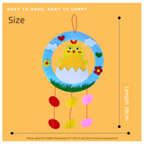 Rabbit 3-Piece Easter Kids Craft Decoration Set – DIY Hanging Ornaments for Preschool Activities and Holiday Fun - Side View