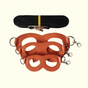 2-Pack Orange Small Mammal Harness Set – 6 Pcs (S/M/L ×2) + 2×1.5m Leashes for Secure Outdoor Handling