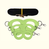 2-Pack Apple green Small Mammal Harness Set – 6 Pcs (S/M/L ×2) + 2×1.5m Leashes for Secure Outdoor Handling