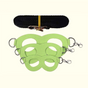 2-Pack Apple green Small Mammal Harness Set – 6 Pcs (S/M/L ×2) + 2×1.5m Leashes for Secure Outdoor Handling