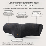 Pink Cervical Support Pillow – Memory Foam Core with Ergonomic Design for Neck Pain Relief and Deep Sleep