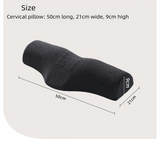 Pink Cervical Support Pillow – Memory Foam Core with Ergonomic Design for Neck Pain Relief and Deep Sleep