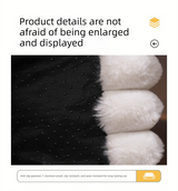 White  Plush Ribbed Pet Sofa Bed for Dogs and Cats - Thickened Milk Velvet Cushion, Large Comfy Dog Sofa(50*40*20cm) - Top-Down View