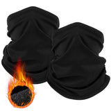 Black Multi-Functional Thermal Neck Gaiter – Windproof, Stretchable Face & Head Cover for Skiing, Cycling, Hiking and Outdoor Activities