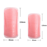 Pink Cat Corner Grooming Brush Set, 2-Piece Wall-Mounted Self-Groomer with Catnip, 288 & 314 Bristles, No-Shed Design for Scratching & Itch Relief, Large & Small Size Pet Grooming Tool