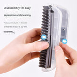 Pink Cat Corner Grooming Brush Set, 2-Piece Wall-Mounted Self-Groomer with Catnip, 288 & 314 Bristles, No-Shed Design for Scratching & Itch Relief, Large & Small Size Pet Grooming Tool - Top-Down View