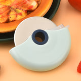 5-Pack Round Wheel Pizza Cutter Set with Protective Covers, Detachable Stainless Steel Pie Cutter, Easy Clean Kitchen Baking Tools - Top-Down View