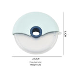 5-Pack Round Wheel Pizza Cutter Set with Protective Covers, Detachable Stainless Steel Pie Cutter, Easy Clean Kitchen Baking Tools