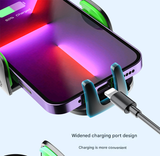 2-Pack Grey Universal Car Sun Visor Phone Mount with 360° Rotation, Adjustable Clamp for 4.7-7 Inch Phones, Hands-Free Navigation & Charging Support for Safe Driving - Top-Down View