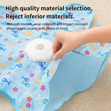 Automatic Cat Hunting Game Mat with 360° Teaser Wand, USB-C Rechargeable Interactive Pet Toy for Indoor Cats, Self-Entertainment Hide-and-Seek Play Mat, Durable Fabric & ABS Construction(Five-cent duck design) - Front View