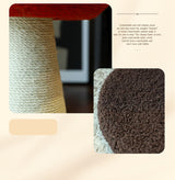 Red Mushroom Cat Tree with Sisal Scratching Post - Large Vertical Cat Climber, Durable Scratch-Resistant Design with Hanging Toys, Stylish Home Decor for Indoor Cats(340mm*280mm) - 45-Degree Angle
