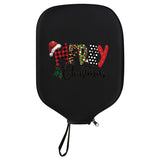 Black Neoprene Pickleball Paddle Cover Protective Case with Fun Graphic Design Durable Beach Tennis Racket Sleeve Bag for Table Tennis Paddles Shockproof Sports Equipment Storage(Style:3)