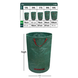 Heavy-Duty Pop-Up Garden Leaf Bag - Large Capacity PP Woven Collection Sack for Leaves, Weeds, Branches & Yard Debris(200L) - 45-Degree Angle
