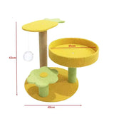 Pineapple Pineapple Cat Tree with Scratching Post & Cozy Perch - Multi-Level Cat Tower with Flower Platform and Hanging Ball for Indoor Cats