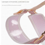 Pink Lace Y-Shaped Pet Harness and Leash Set - Breathable Mesh Vest for Small to Medium Dogs and Cats - Comfortable Walking Gear with 150cm Leash(Size:S) - Rear View