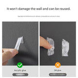 100 Pack Self-Adhesive Cable Clips Non-Marking Cord Management Holder for Desk and Car, Drill-Free Wire Fixer Solution for Local Workspaces(Medium size) - Side View