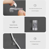 100 Pack Self-Adhesive Cable Clips Non-Marking Cord Management Holder for Desk and Car, Drill-Free Wire Fixer Solution for Local Workspaces(Large size)
