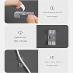 100 Pack Self-Adhesive Cable Clips Non-Marking Cord Management Holder for Desk and Car, Drill-Free Wire Fixer Solution for Local Workspaces(Large size)