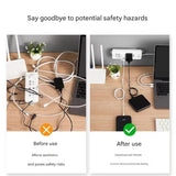 100 Pack Self-Adhesive Cable Clips Non-Marking Cord Management Holder for Desk and Car, Drill-Free Wire Fixer Solution for Local Workspaces(Large size)