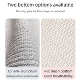 Light gray Thickened Chenille Bathroom Floor Mat 50x80cm Super Absorbent Non-Slip TPR Backing Rug for Shower Entrance and Washroom Soft Comfort for Local Households