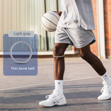 5 Pairs Grey Patellar Tendon Silicone Stabilizer Knee Straps for Running and Basketball, Breathable Elastic Support Bands for Local Active Individuals
