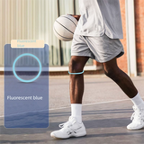 5 Pairs Light blue Patellar Tendon Silicone Stabilizer Knee Straps for Running and Basketball, Breathable Elastic Support Bands for Local Active Individuals