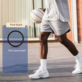 5 Pairs Black Patellar Tendon Silicone Stabilizer Knee Straps for Running and Basketball, Breathable Elastic Support Bands for Local Active Individuals