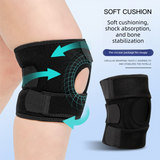 Blue Upgraded Sport Knee Pads with Dual Spring Support and Shock Absorption for Basketball Cycling and Training Stabilizing Joint Compression for Local Athletes - Top-Down View