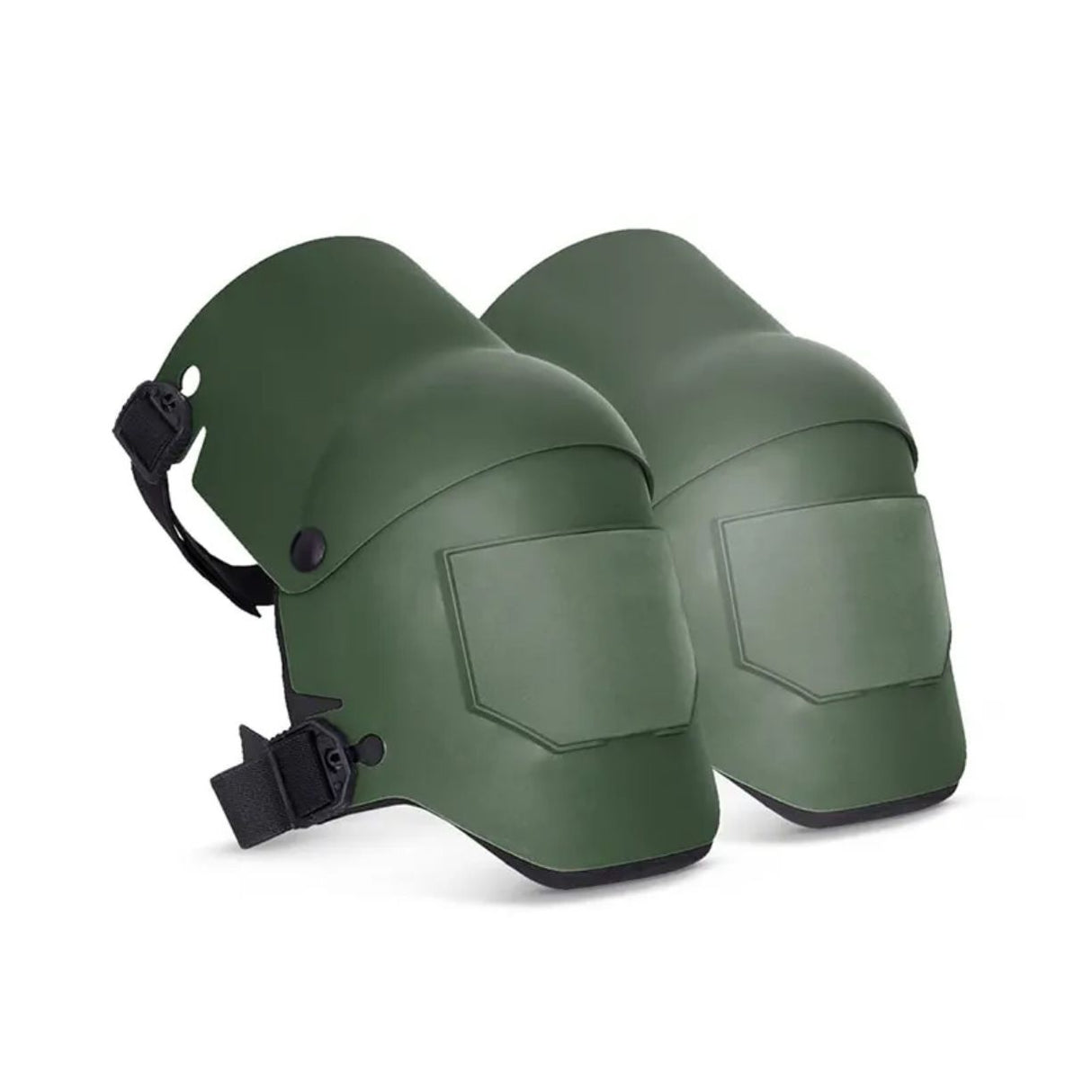 Green Professional Grade TPU Construction Knee Pads Wear-Resistant Shock Absorbing Foldable Design for Local Engineering Projects and Site Safety (1 Pair)