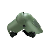 Green Professional Grade TPU Construction Knee Pads Wear-Resistant Shock Absorbing Foldable Design for Local Engineering Projects and Site Safety (1 Pair) - Side View